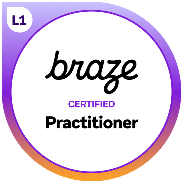 Braze Certified Practitioner Badge